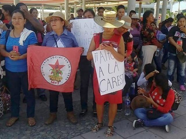 Protestan contra mineras en sierras de Chiapas