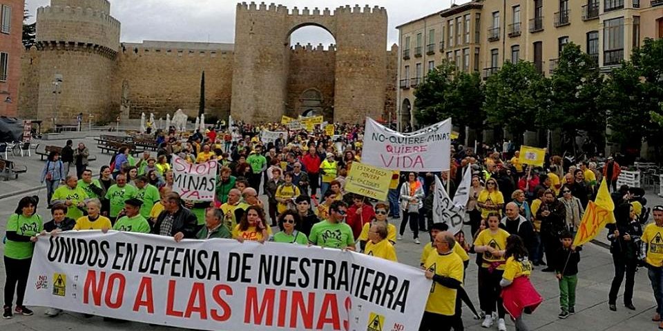 Tres plataformas medioambientales claman contra las minas en Ávila