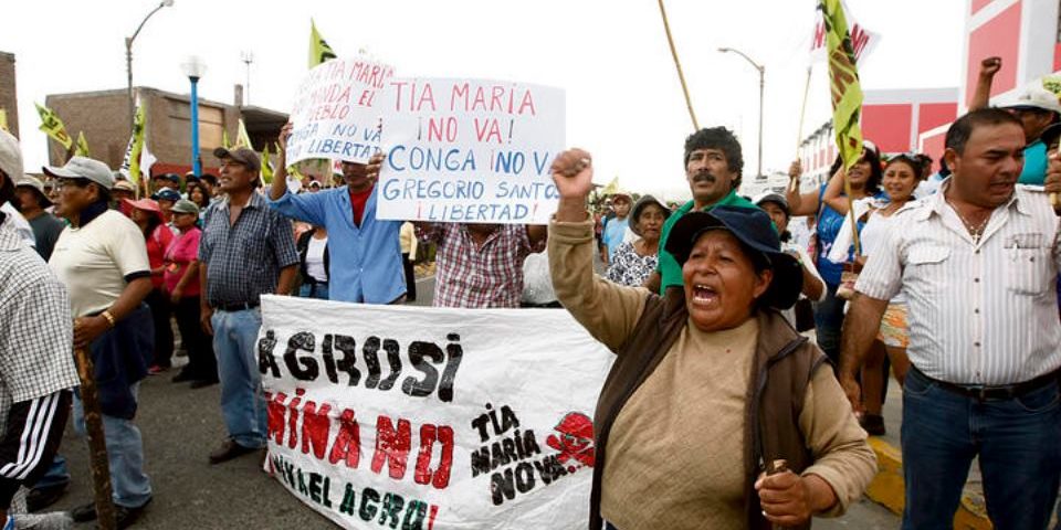 Gobierno peruano por ahora no dará licencia de operación a Tía María