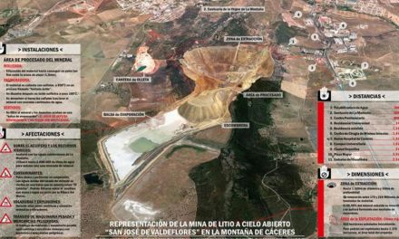 La mina de litio de Cáceres tendría un «cráter» de un kilómetro de ancho