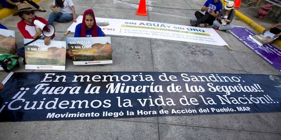 Protestan en Managua contra la minería industrial: “Es destructiva”
