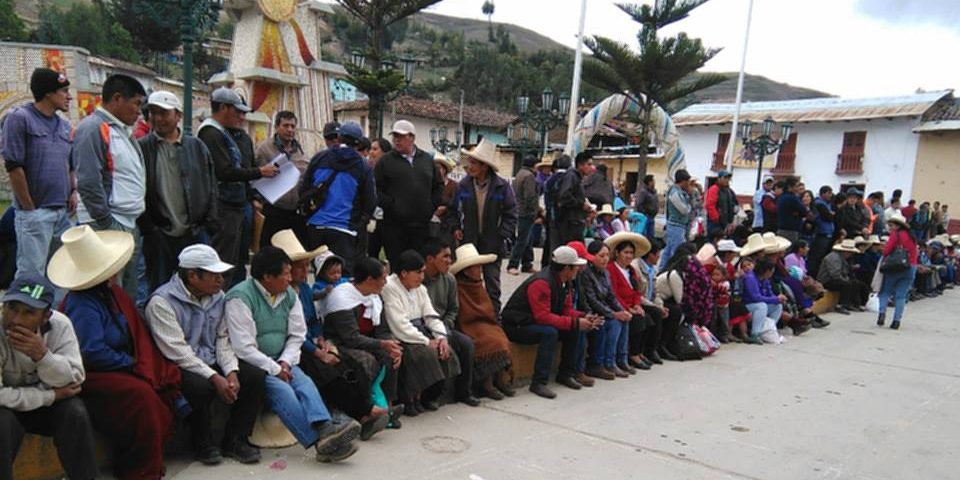 Pobladores se movilizan contra proyecto cuprífero Michiquillay