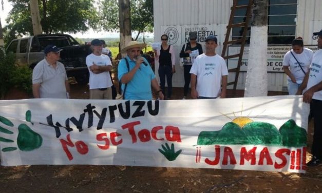 Ecologistas y vecinos en contra de la explotación minera en el Ybytyruzú