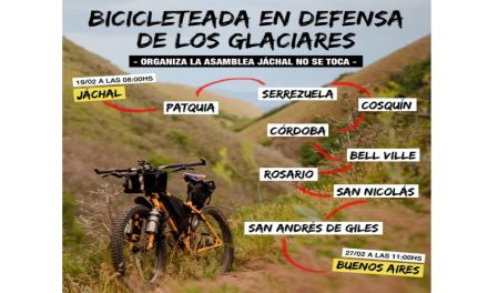 Gran bicicleteada desde Jachal a Buenos Aires para defender la ley de glaciares