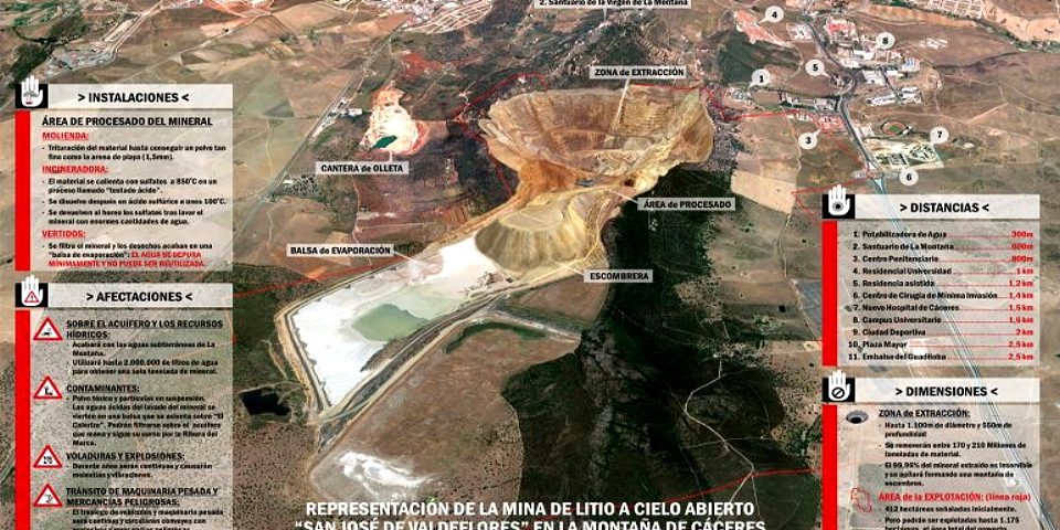 La minera reconoce que el impacto ambiental de su proyecto en Cáceres “es importante”