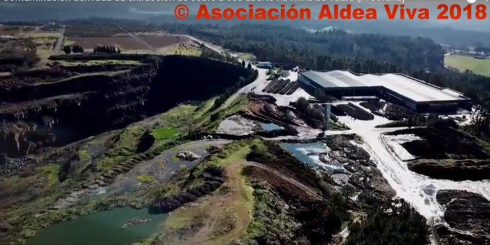 El drama ambiental provocado por la mina de Touro, a vista de dron