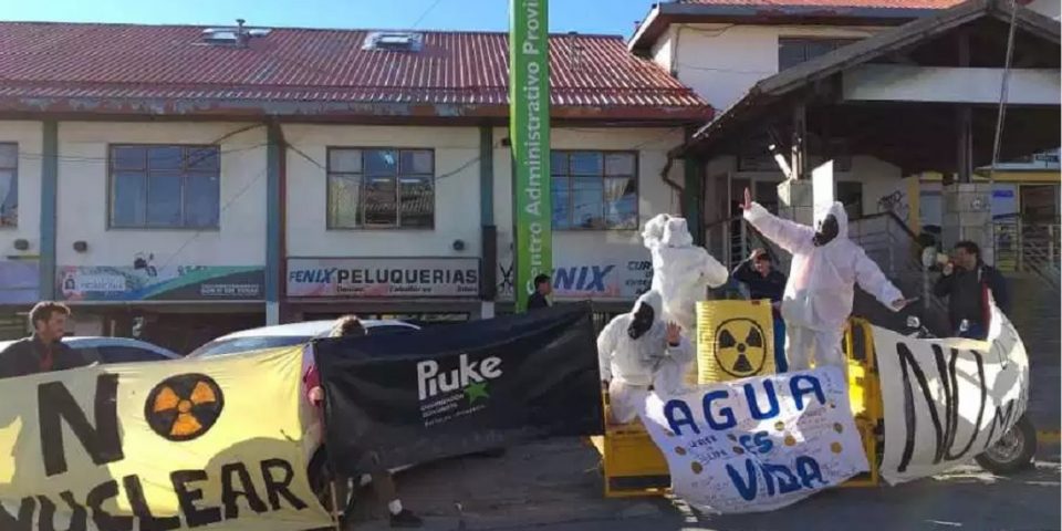 Protesta por mina de uranio en Río Negro